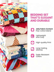 Garden Horse Gathering 3-Piece Quilted Bedding Set