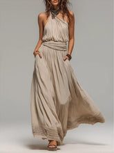Women's Simple Asymmetric Shoulder Dress