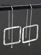 Women's Threaded Geometric Minimalist Drop Earrings Simple
