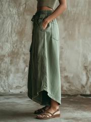 Casual Cozy Cargo Pocket Extra-wide Leg Pants
