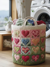 Blossom Mood Quilted Laundry Basket