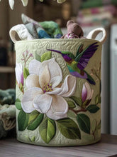 Whimsy Hummingbird Quilted Laundry Basket