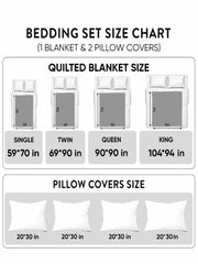 Daisy Garden Patchwork 3-Piece Quilted Bedding Set