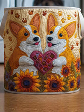 Corgi Quilted Laundry Basket