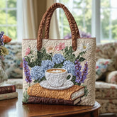 Cozy Stacks Quilted Tote Bag