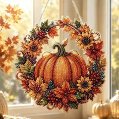Halloween Pumpkin Diamond kit DIY Portable Pendant