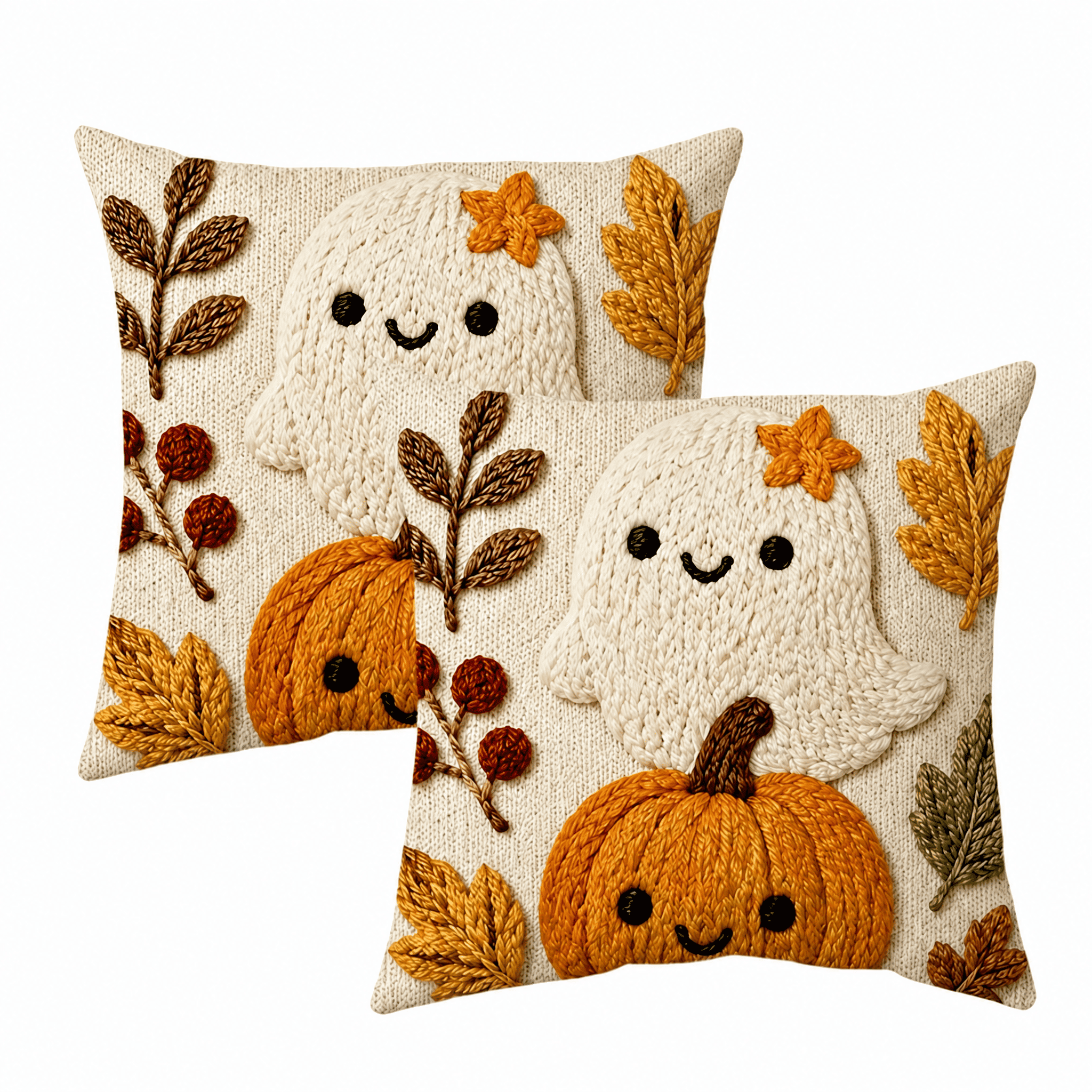 2026 Halloween Autumn Sofa Pumpkin Pillowcase And Cushion Cover(45 * 45CM)