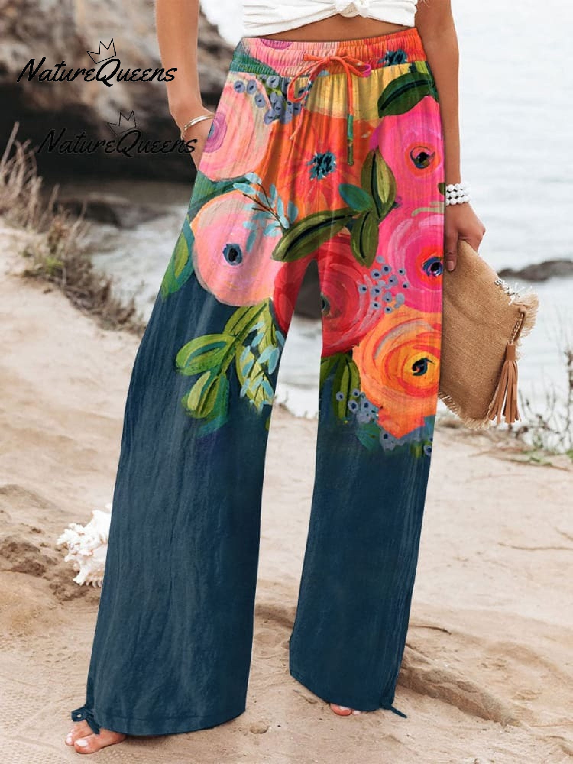 Women'sFloral ArtPrint Casual Cotton Shirt