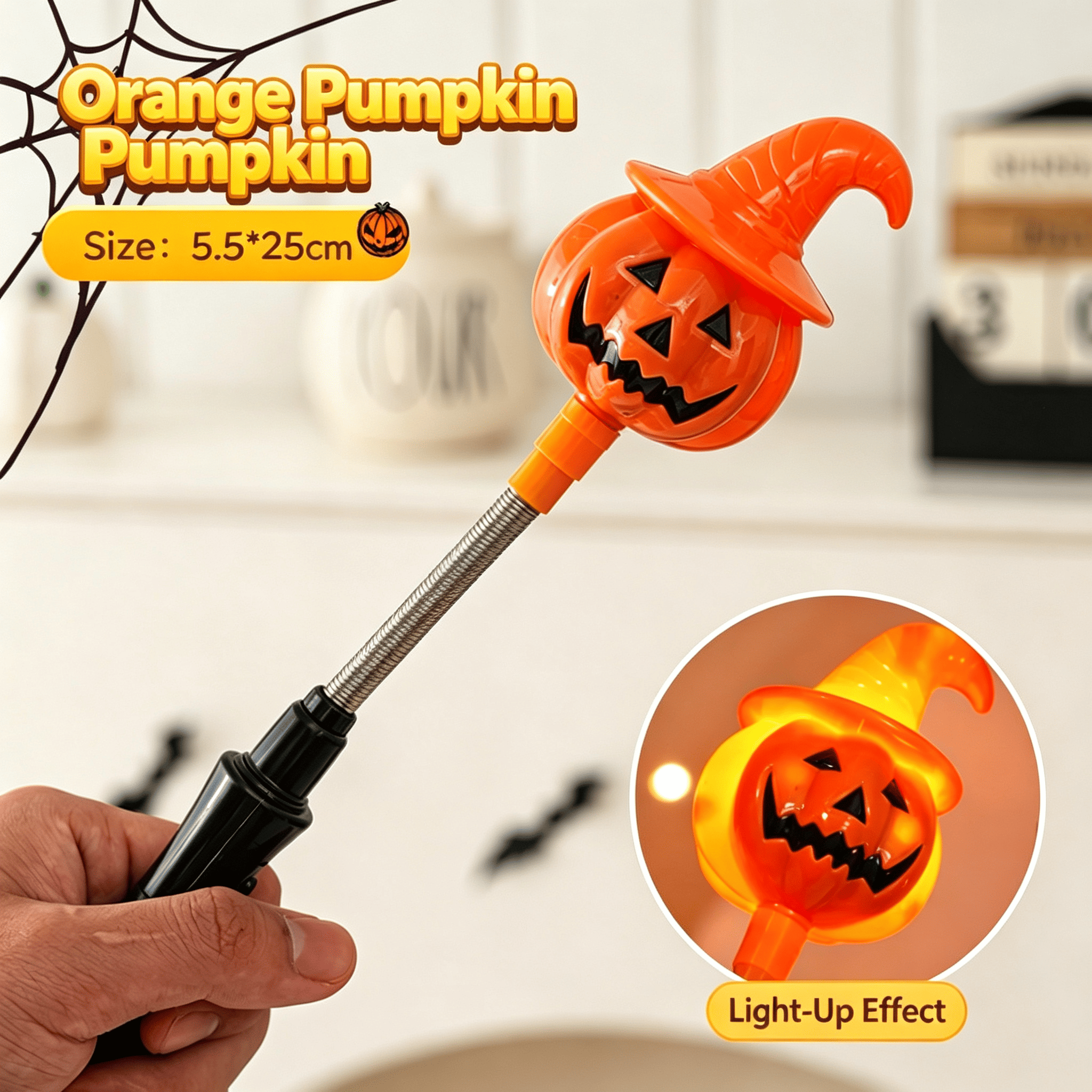 Halloween Children's Hand-cranked Light-up Pumpkin Lantern