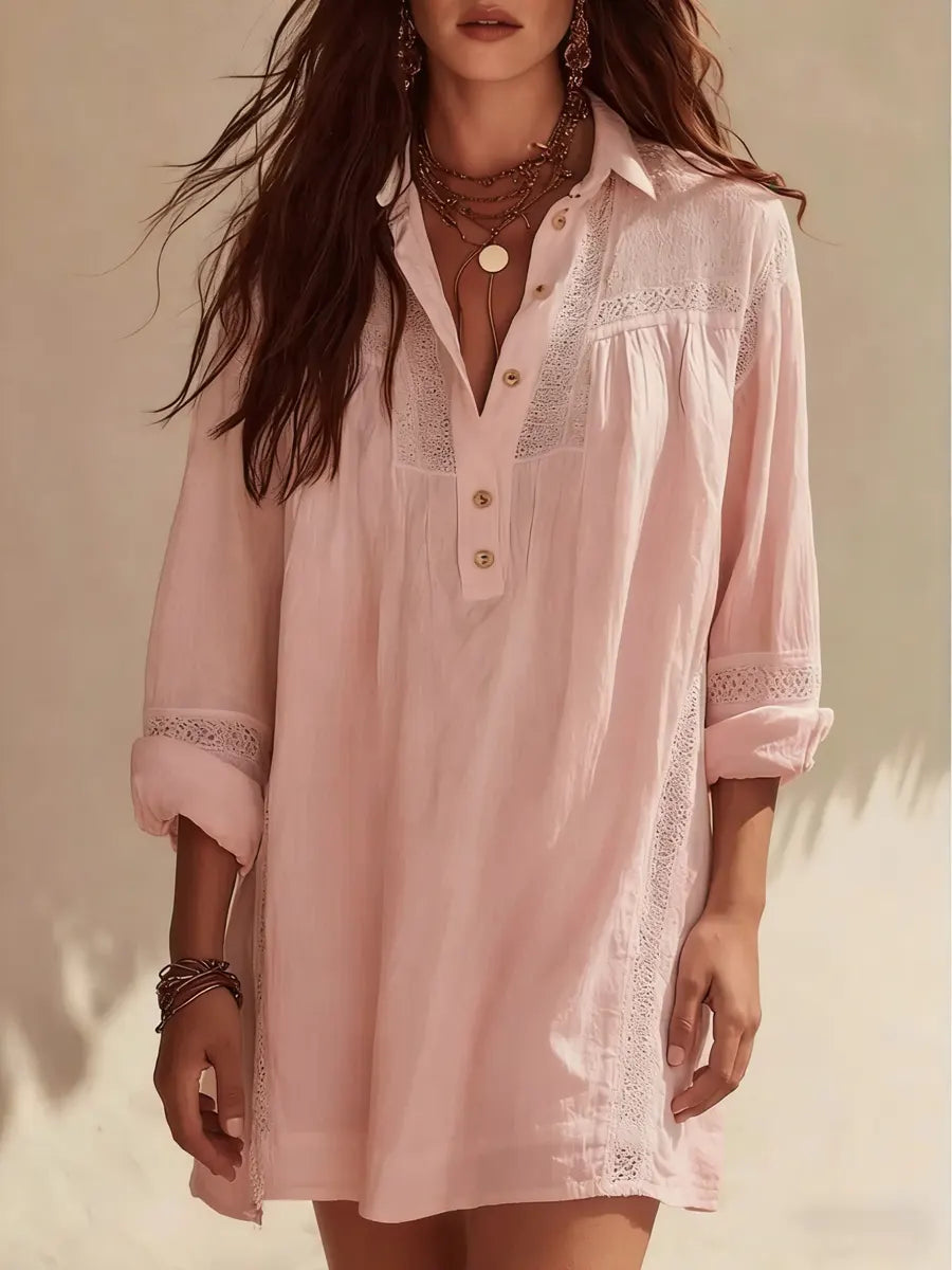 Simple Bohemian Vacation Style Dress