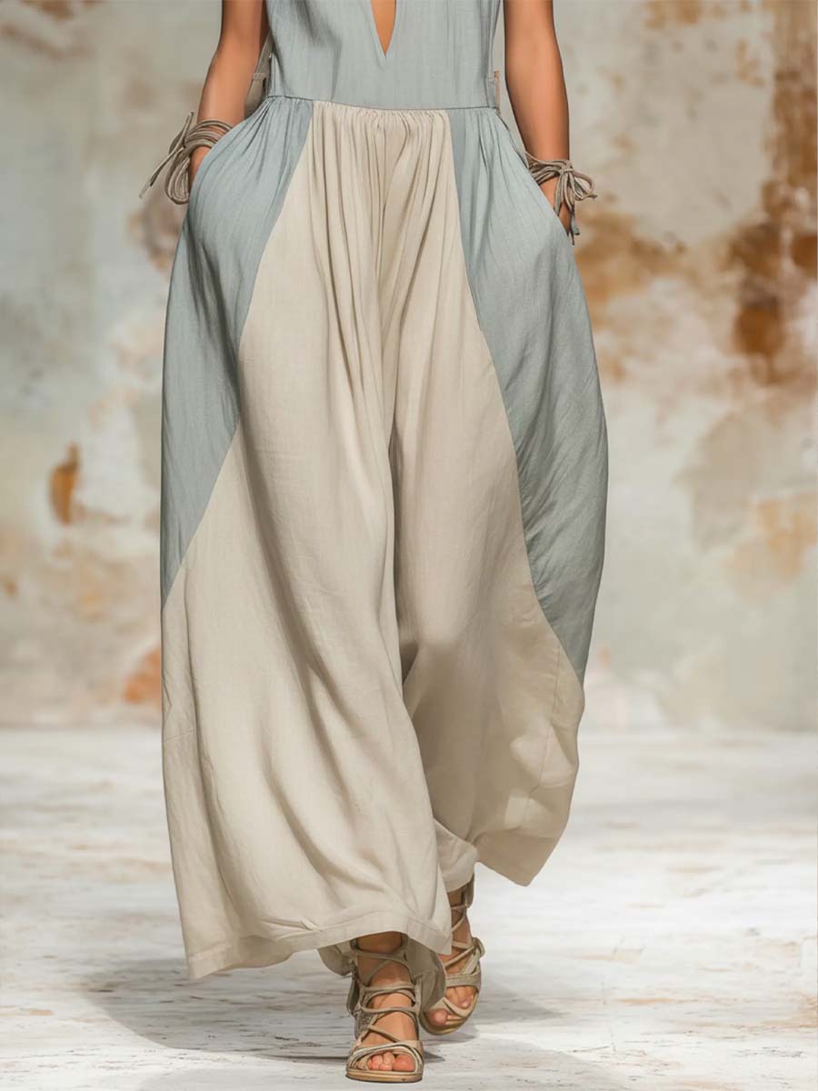 Women's Hollow Art Casual Stylish Comfortable Cotton Linen Dress