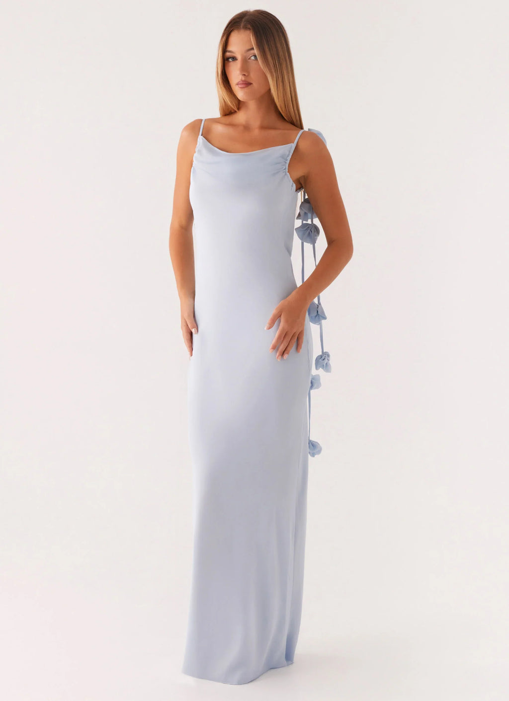 Simona Maxi Dress - Pastel Blue