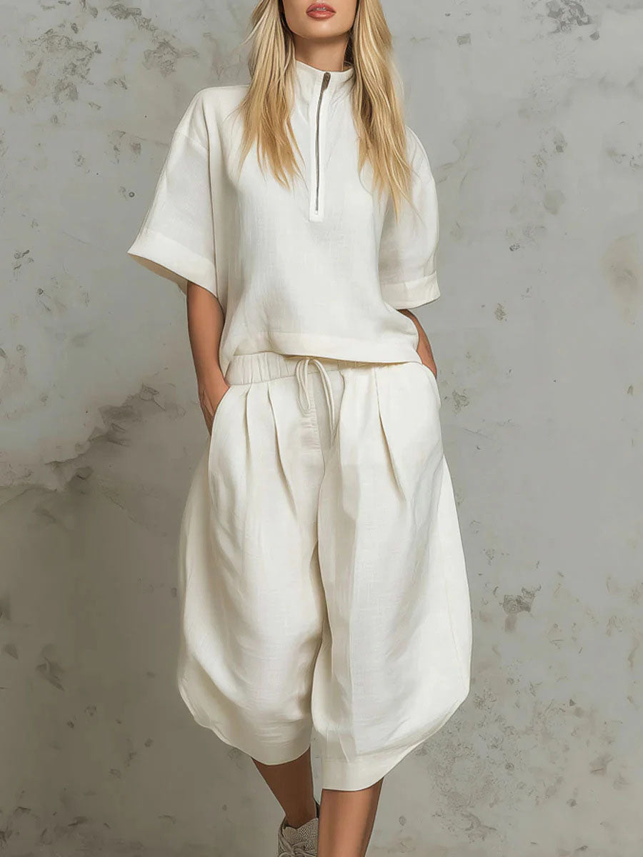 Effortlessly Chic: Casual-fashion Athletic Set