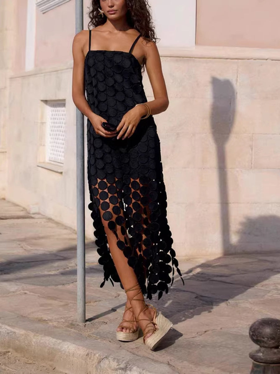 Stylish And Elegant Snake-print Chiffon Dress With Ruffled Collar