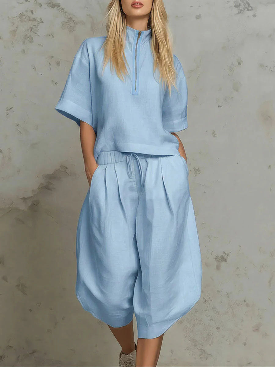 Effortlessly Chic: Casual-fashion Athletic Set