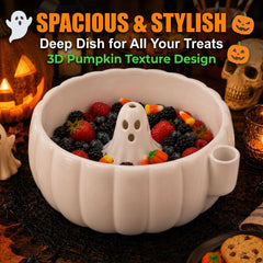 Halloween Pumpkin Berry Swirl Bowl
