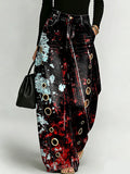 Colorful Graffiti Decorative Patterns Women's Casual Denim Pants