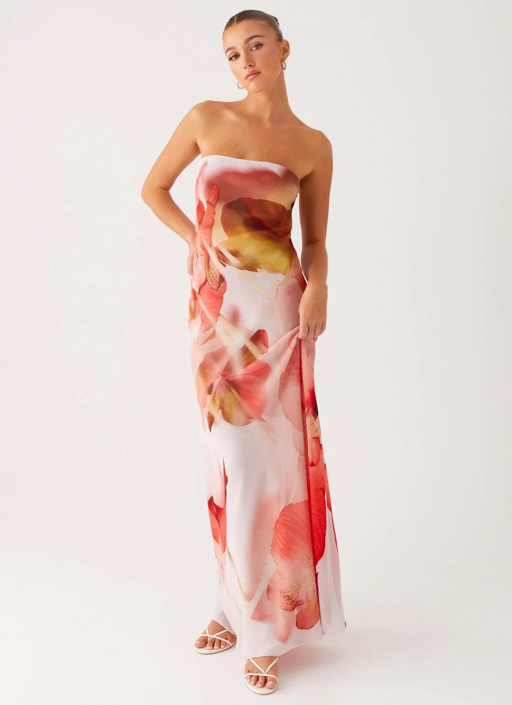 Kunis Maxi Dress - Peach Rose
