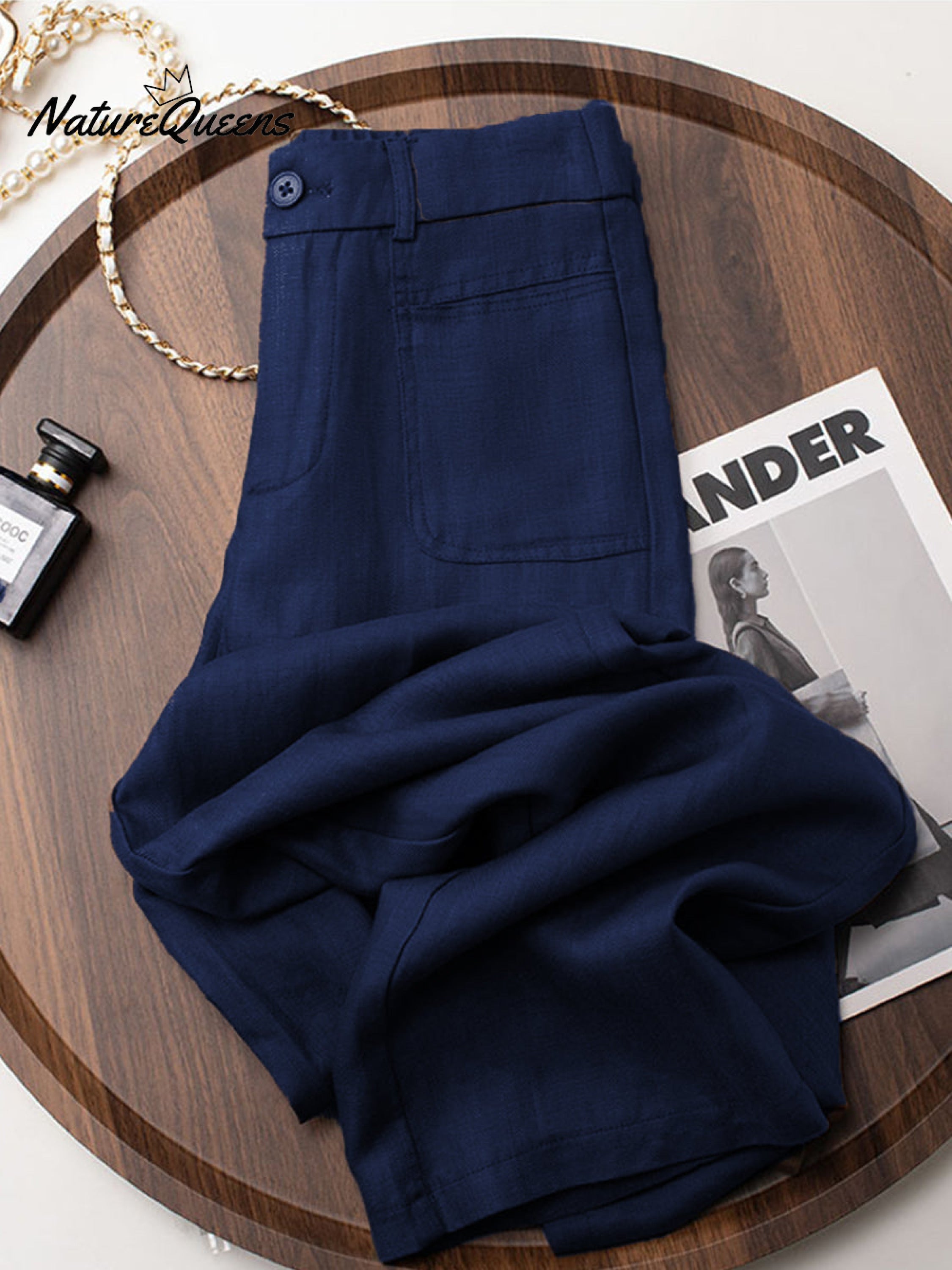 Women's Cotton And Linen Casual Pants