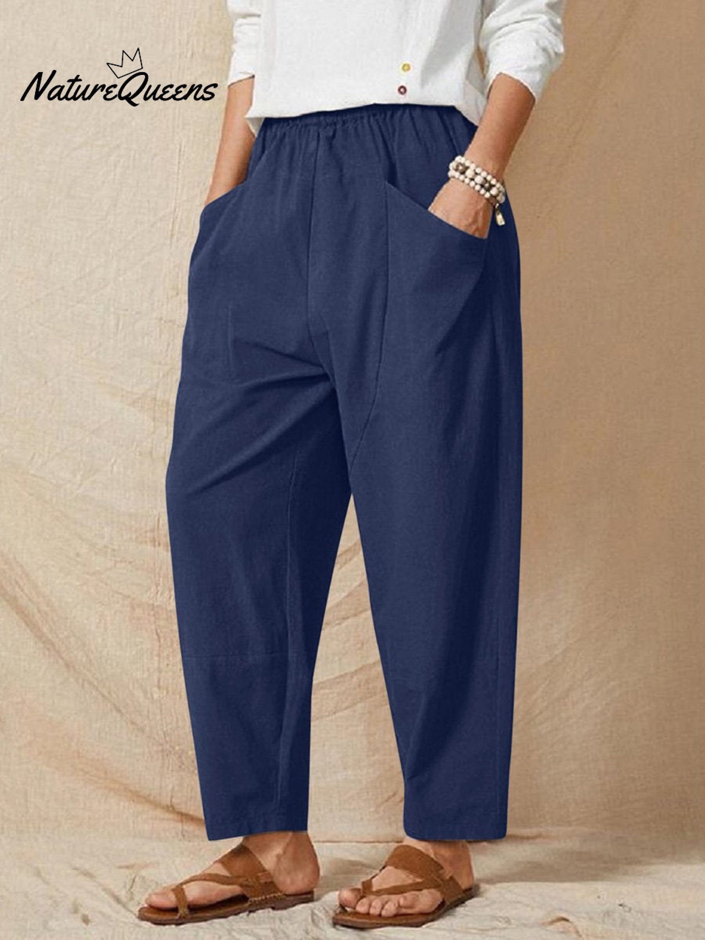 Women's Solid Color Casual Pants