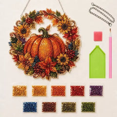 Halloween Pumpkin Diamond kit DIY Portable Pendant