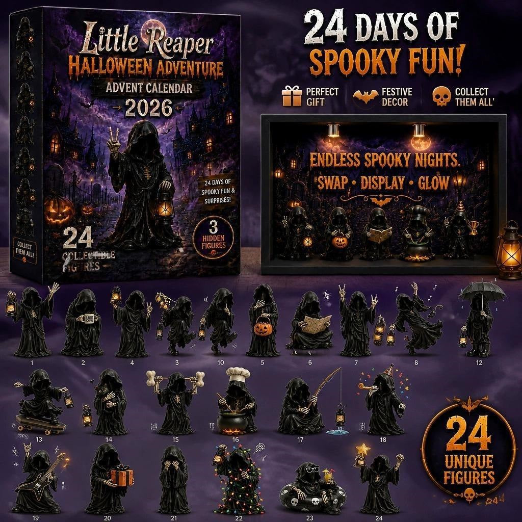 2026 Halloween 24Days Little Reaper Advent Calendar(26 * 18 * 3CM)