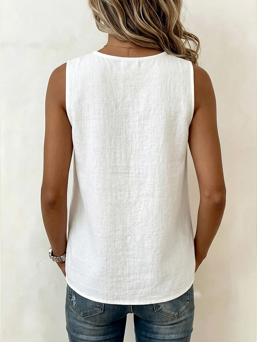 Women's Crew Neck Sleeveless Vest