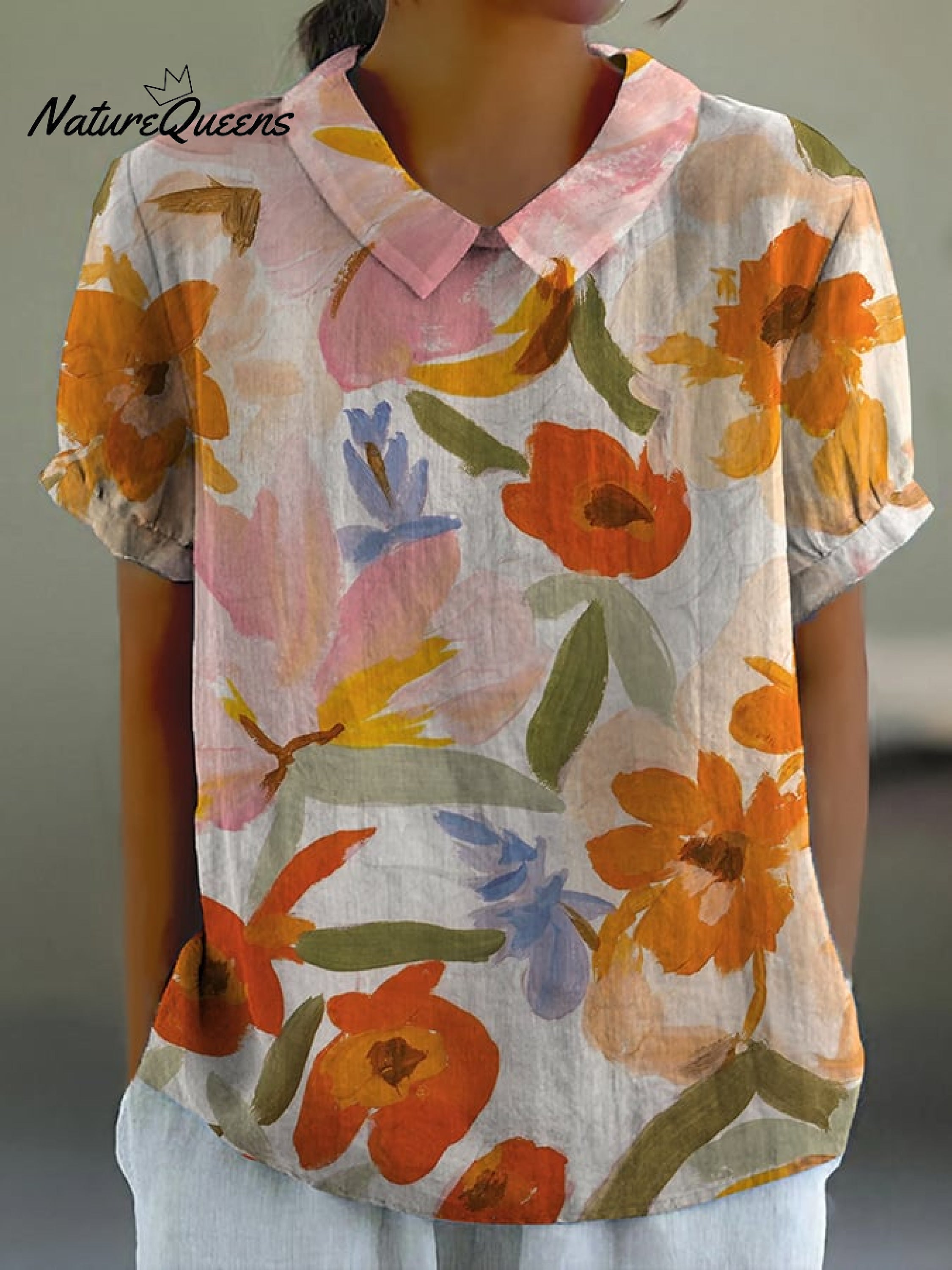 Women's Art Floral Vintage Casual Shirt
