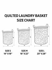 Floral Love Quilted Laundry Basket