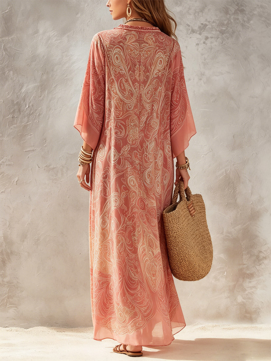 Women's Floral Art Print Casual Stylish Comfortable Dress