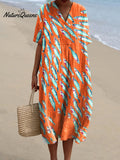 Women'sFishArt PrintCasual Dress
