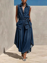 Women's Minimalist Designer Denim Set