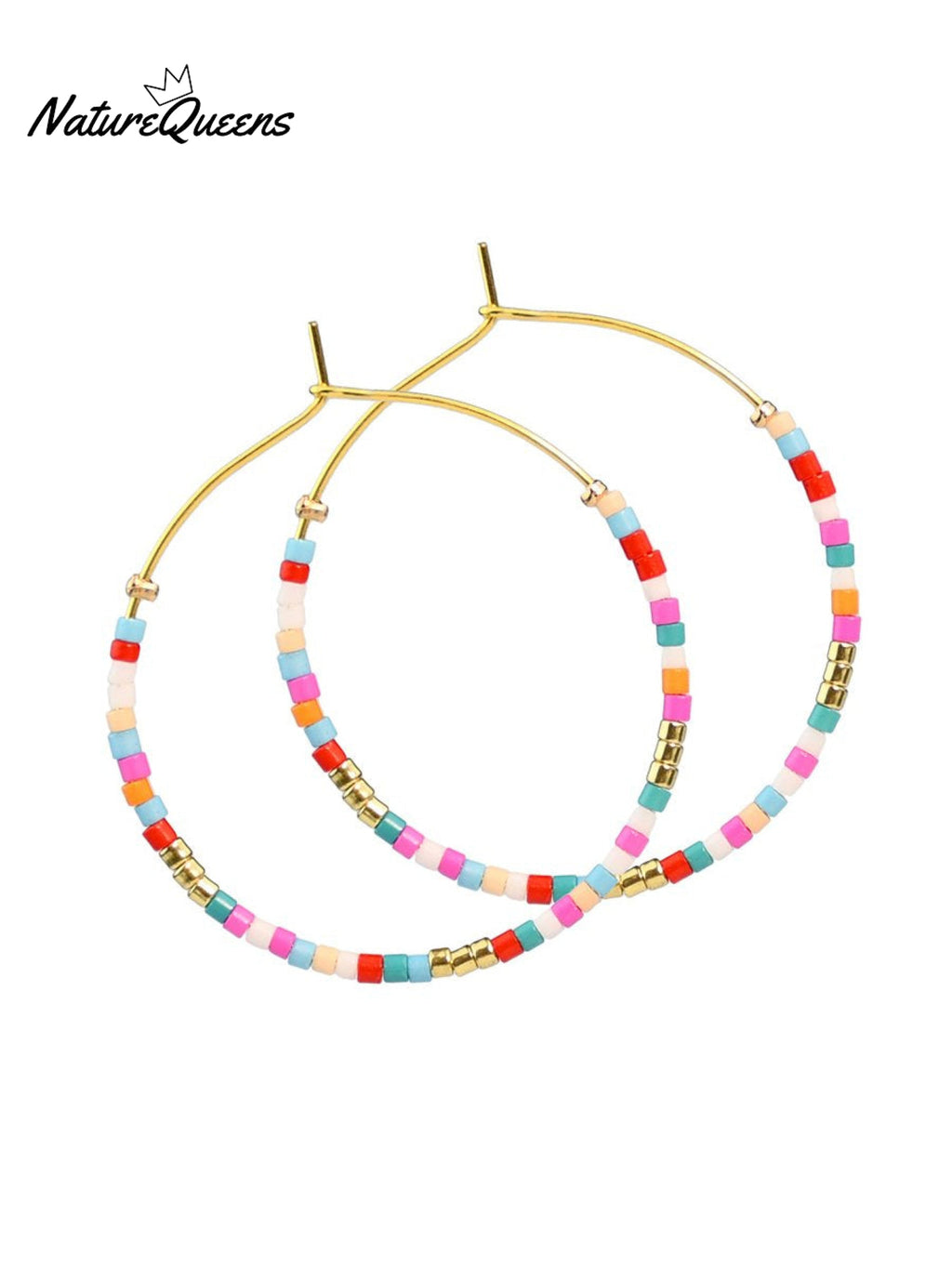 Bohemian Colorful Rice Bead Earrings