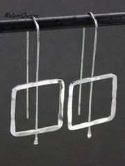 Women's Threaded Geometric Minimalist Drop Earrings Simple