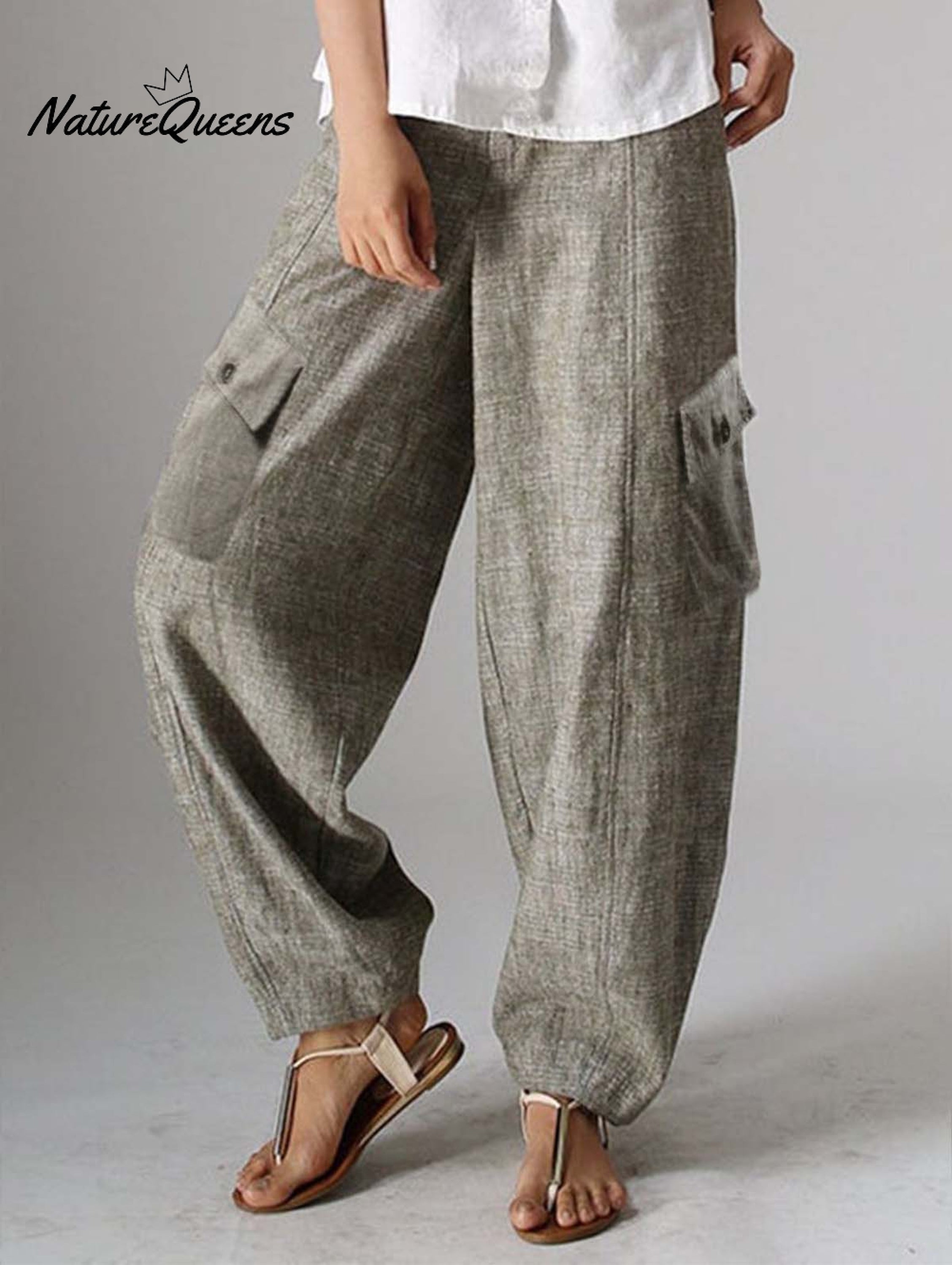 Fashion With Pockets Straight Leg Cargo Pants