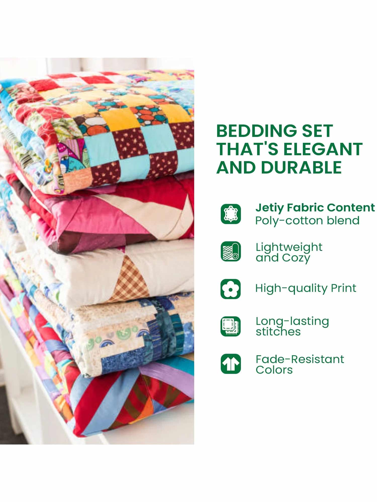 Vintage Wanderlust 3-Piece Quilted Bedding Set