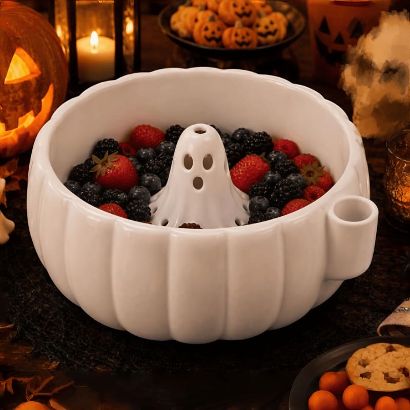 Halloween Pumpkin Berry Swirl Bowl
