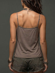 Women's Strappy Draped-neck Vest