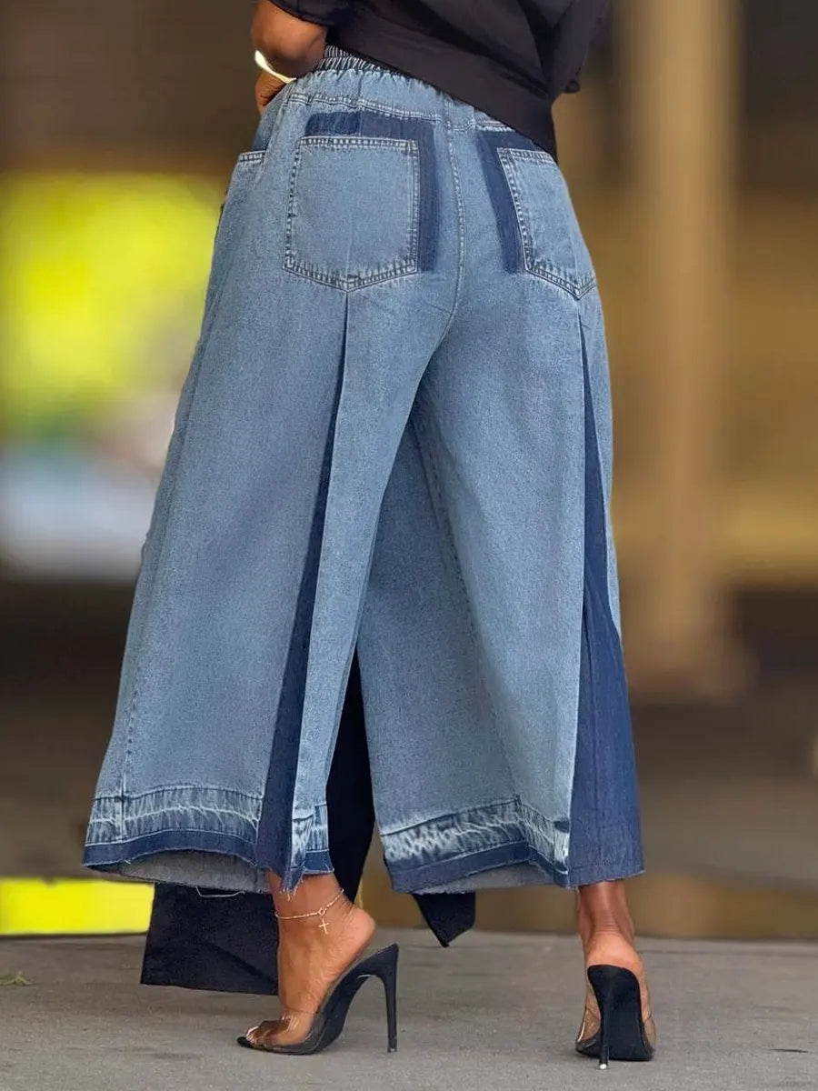 Women's Wide-leg Cropped Jeans
