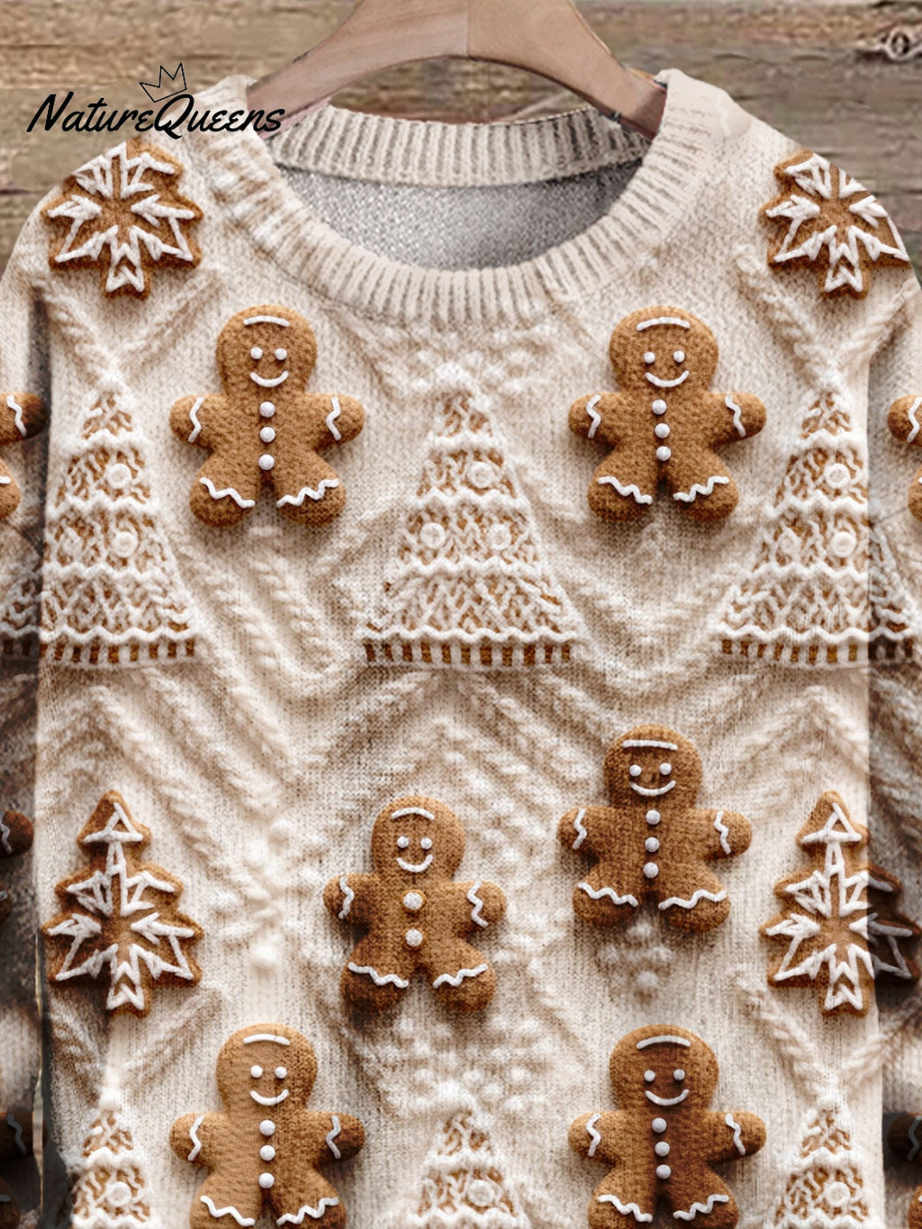 Christmas Gift Christmas Ginger Sugar Cookies Art Print Knit Pullover Sweater