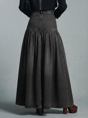 Casual Maxi Denim Skirt