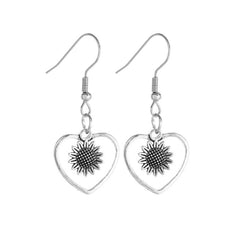 Women's Love Sunflower Earrings