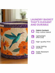 Hippie Van Quilted Laundry Basket