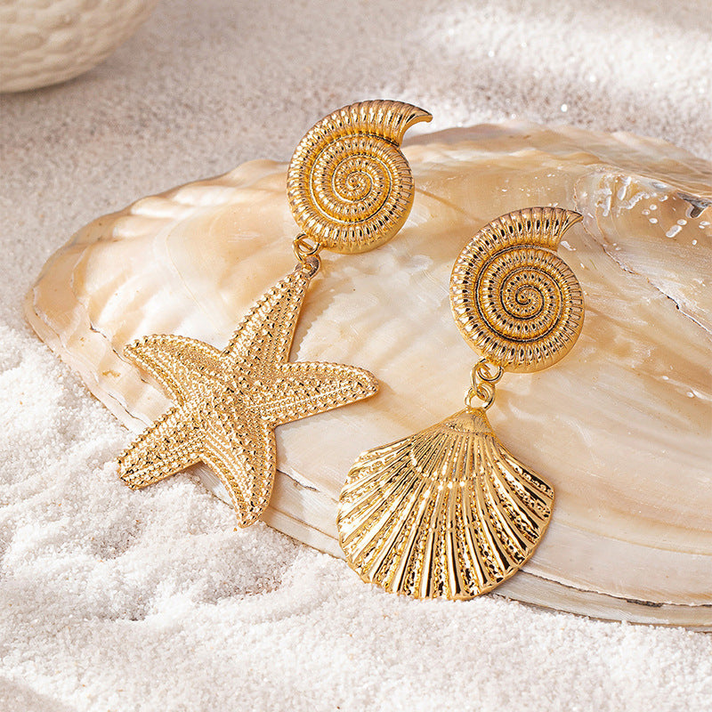 Idyllia Starfish Stud Earrings